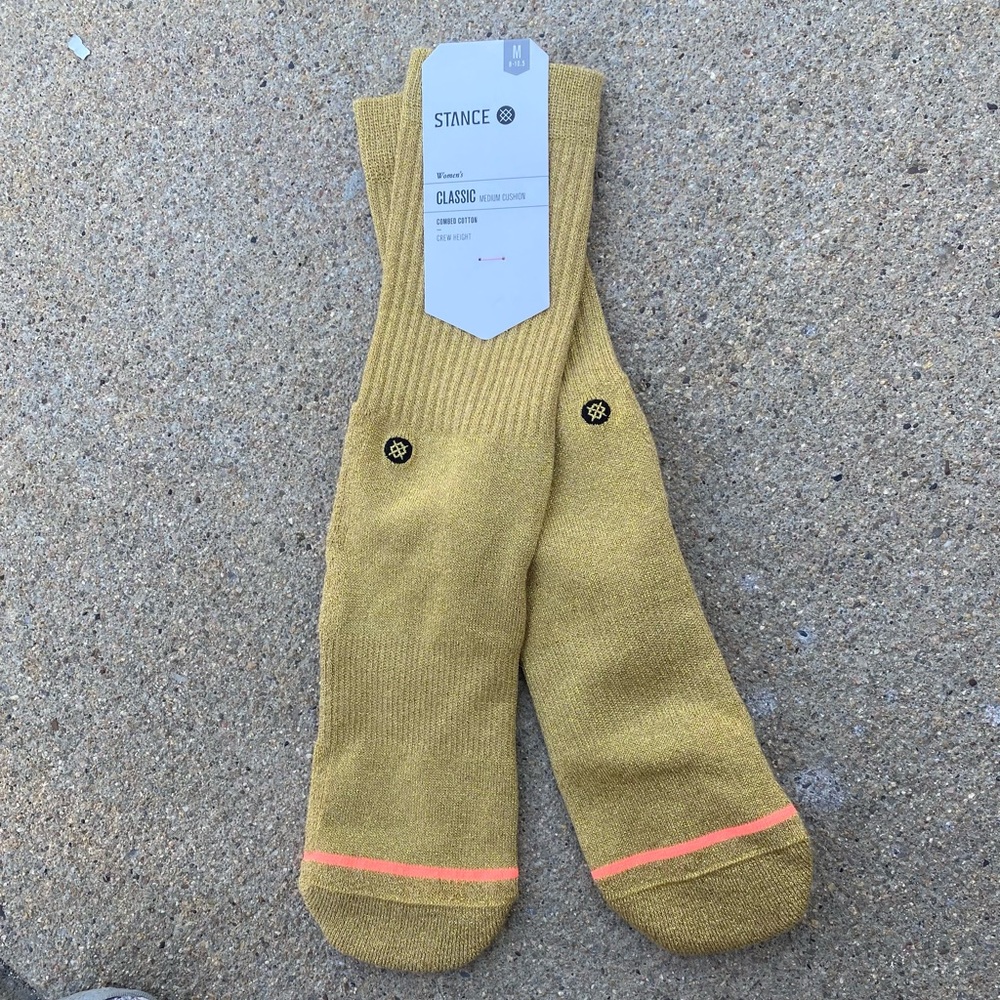 Gold stance socks